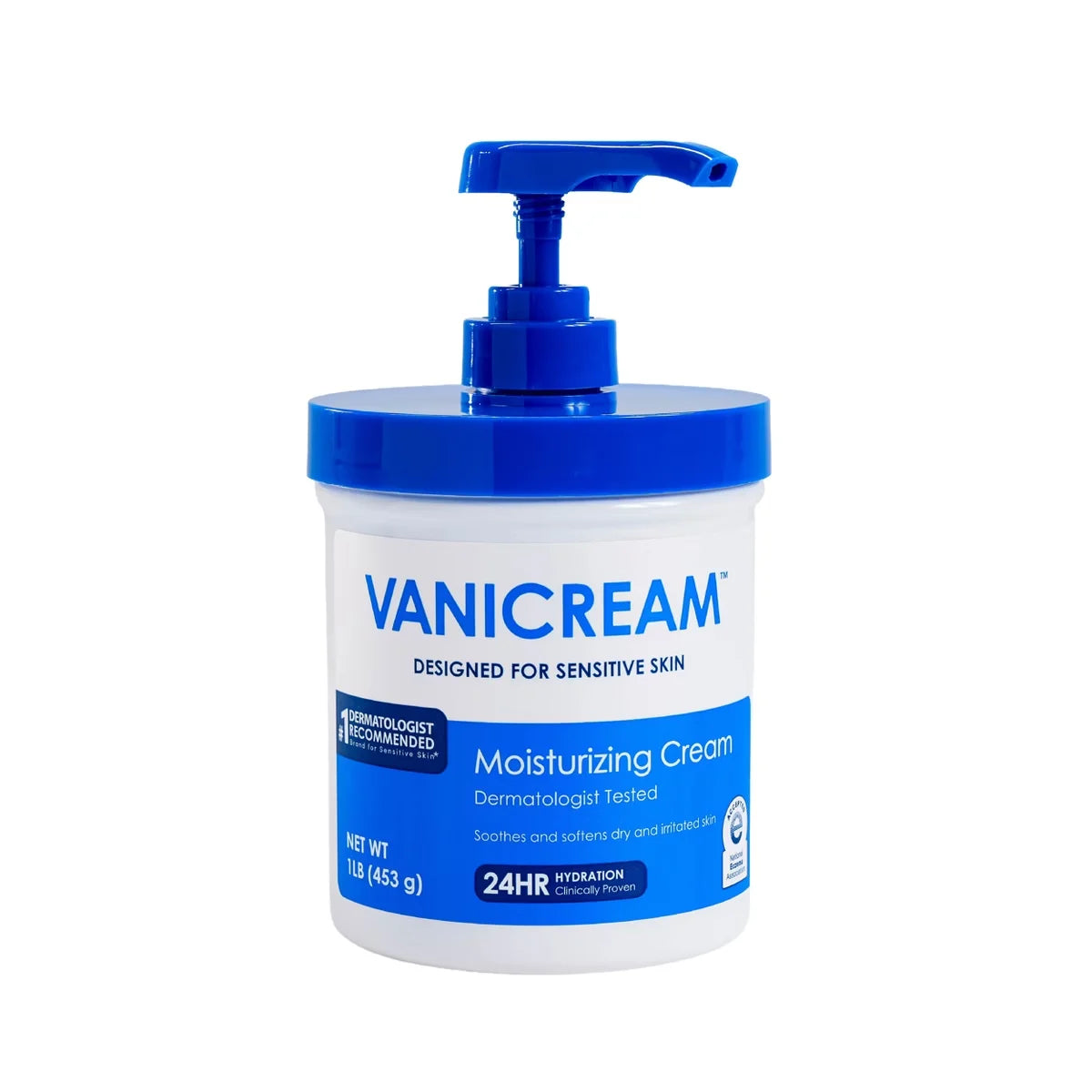 Vanicream Moisturizing Cream for Sensitive Skin with Pump - Unscented - 16oz: Hypoallergenic, Paraben-Free, Vegan